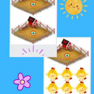 Prepositions - In,On,At - Chickens!