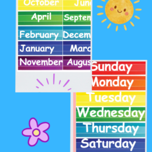 Posters - Days, Months, Season, Weather!