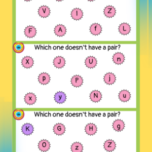 Which One Doesn't Have A Pair - Letters